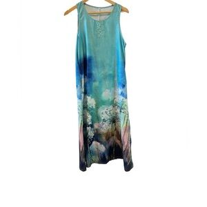 Chic Multicolor Sleeveless Maxi Dress